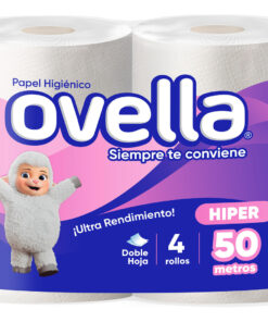Papel Higiénico Ovella 50m x 32 Rollos Doble Hoja